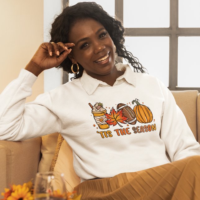 Das ist der Fall des Fußball-Kürbiss der Saison Sweatshirt (Tis the Season Football Pumpkin Fall Sweatshirt)