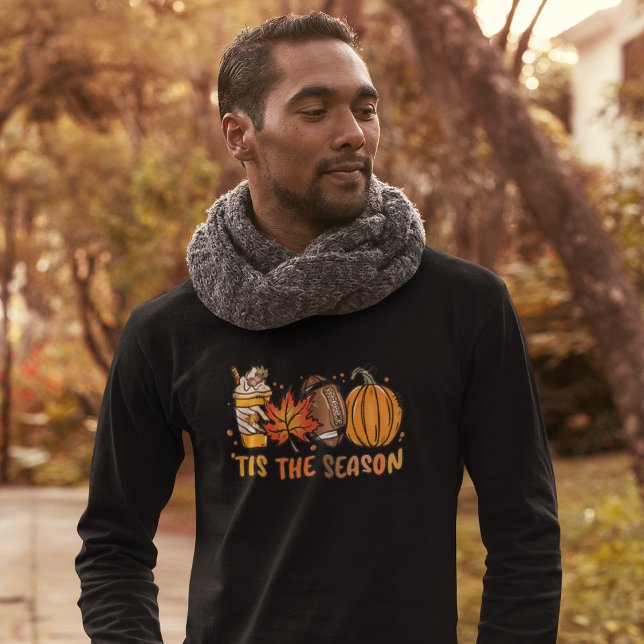 Das ist der Fall des Fußball-Kürbiss der Saison T-Shirt (Tis the Season Football Pumpkin Fall T-Shirt)