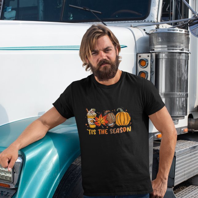 Das ist der Fall des Fußball-Kürbiss der Saison T-Shirt (Tis the Season Football Pumpkin Fall T-Shirt)