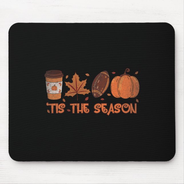 Das ist der Fußball-Pumpkin Fall Erntedank der Jah Mousepad (Vorne)