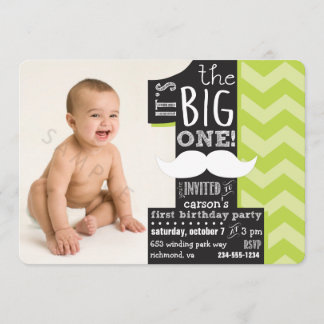 Das ist der große! Einladung zum ersten Geburtstag