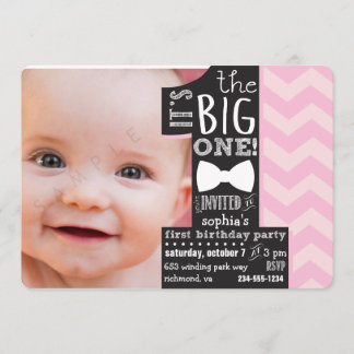 Das ist der große! Einladung zum ersten Geburtstag