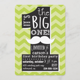 Das ist der große! Erstgeburtstag Einladung des Ju