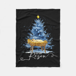 Das ist der Grund Jesu Christlicher Weihnachtsbaum Fleecedecke