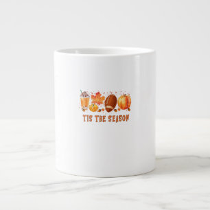 Das ist der Herbst der Saison Leopard Fußball Jumbo-Tasse