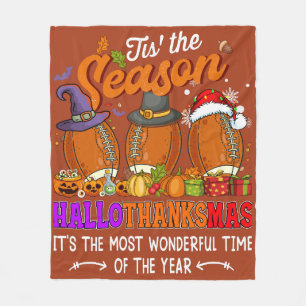 'Das ist der Herbst Herbst Erntedank Fußball der J Fleecedecke