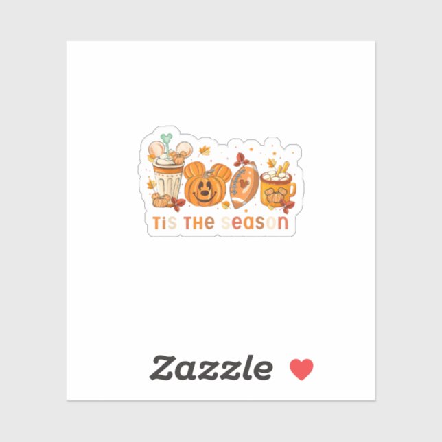 Das ist der Herbst-Herbst-Kürbisfall-Drink Aufkleber (Blatt)