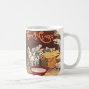 Das ist der Käse Süße Vintage-Mäuse Tasse