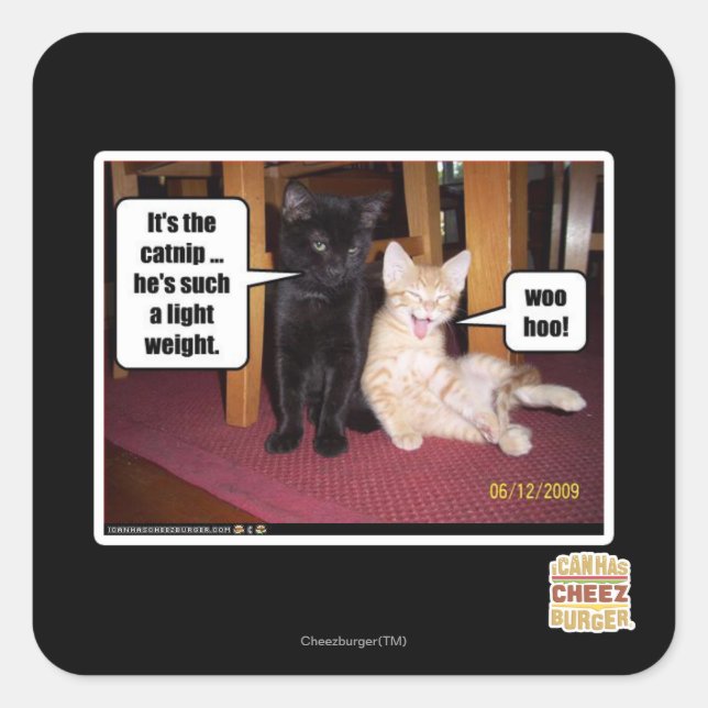 Das ist der Knackpunkt Quadratischer Aufkleber (Vorderseite)