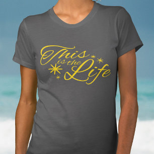Das ist der lebensgelbe typografische Slogan-T - S T-Shirt