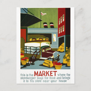 Das ist der Markt Postkarte