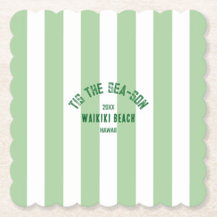 Das ist der SeaSon Custom Beach Weihnachtsgrün Str Untersetzer