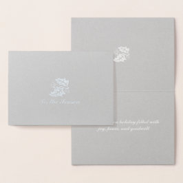 Das ist der Silberstreifen der Jahreszeit Folienkarte