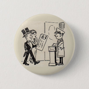 Das ist der Ticket - Theater-Cartoon der 1920er Ja Button
