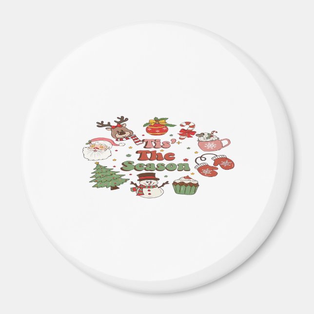 Das ist der Weihnachtsakrylenblock der Saison Magnet (Vorne)