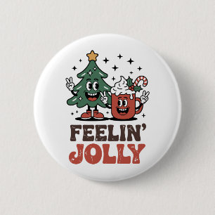Das ist der Weihnachtsbaum-Weihnachtsmannmütze-Kaf Button