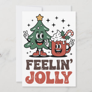 Das ist der Weihnachtsbaum-Weihnachtsmannmütze-Kaf Einladung