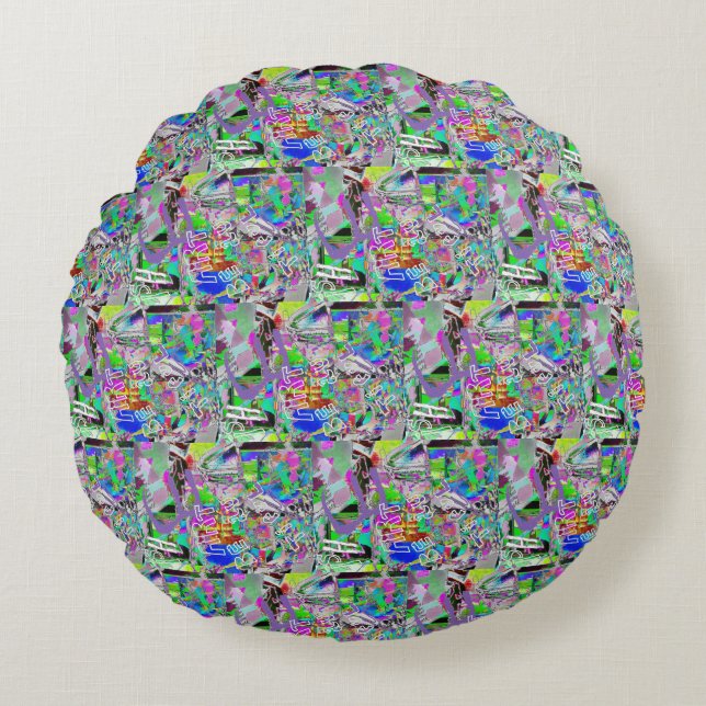 Das ist Design, Baby! Rundes Kissen (Vorderseite)