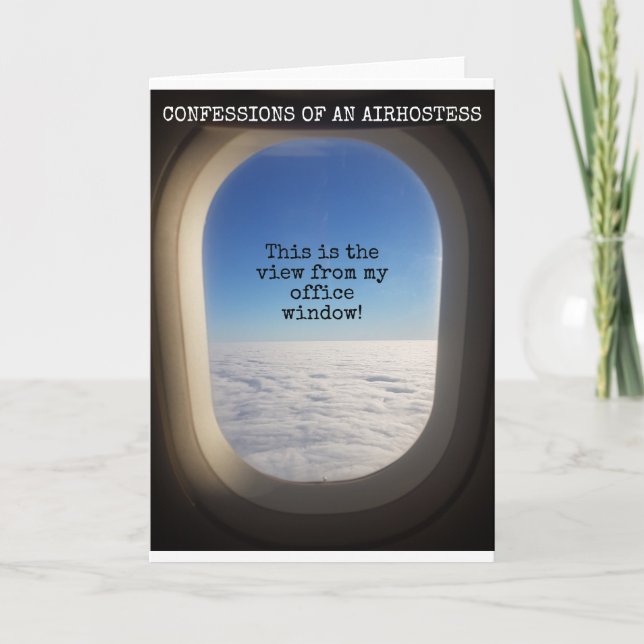 Das ist die Ansicht aus meinem Bürofenster Karte (Vorderseite)