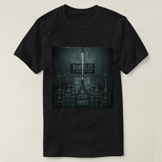 Das ist die Damocles Corporation T-Shirt (Design vorne)