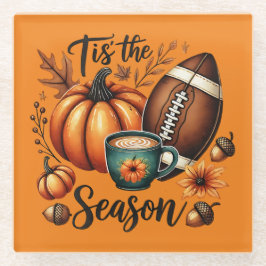 Das ist die Herbstsaison Glasuntersetzer