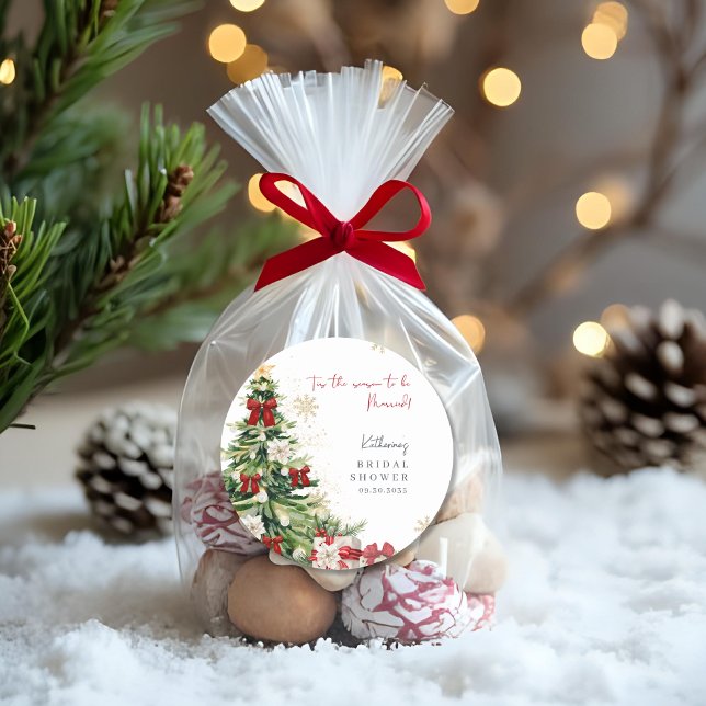 Das ist die Jahreszeit für das verheiratete Winter Runder Aufkleber (Von Creator hochgeladen)