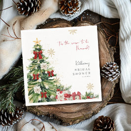 Das ist die Jahreszeit für das verheiratete Winter Serviette