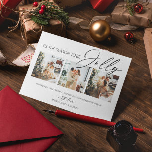 Das ist die Jahreszeit für Jolly   FotoCollage Feiertagskarte