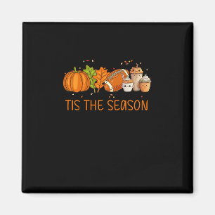 Das ist die Jahreszeit Fußball Pumpkin Gewürze all Magnet