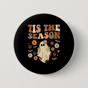 Das ist die Jahreszeit Halloween Ghost Outfit Kost Button