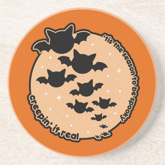 Das ist die Jahreszeit, in der Kawaii Halloween zu Getränkeuntersetzer (Vorne)