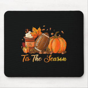 Das ist die Jahreszeit Kaffee Latte Blätter Hallo Mousepad