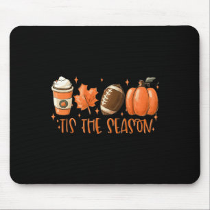 Das ist die Jahreszeit Kaffee Latte Blätter Hallo Mousepad