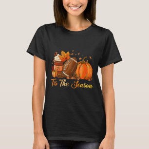 Das ist die Jahreszeit Kaffee Latte Blätter Hallo T-Shirt