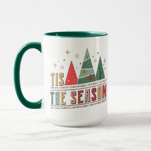 Das ist die Jahreszeit Moderne Weihnachtstypografi Tasse