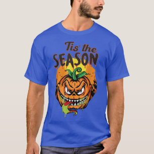 Das ist die Jahreszeit Monster Pumpkin Retro Hallo T-Shirt