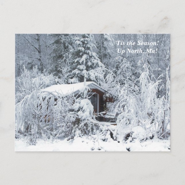 'Das ist die Jahreszeit nach Norden, Winterurlaub  Postkarte (Vorderseite)