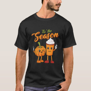 Das ist die Jahreszeit Pumpkin Gewürz Retro Fall V T-Shirt