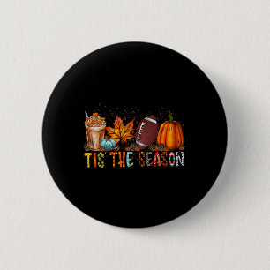 Das ist die Jahreszeit Pumpkin und Gewürzfußball H Button