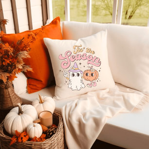 Das ist die Jahreszeit Retro Groovy Halloween Kissen