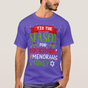 Das ist die Jahreszeit Strümpfe Menorahs Chrismukk T-Shirt