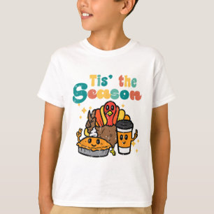 Das ist die Jahreszeit Türkei Pumpkin Kaffee Retro T-Shirt
