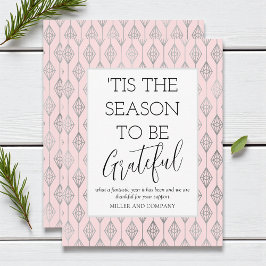 "Das ist die Jahreszeit, um dankbar für den Urlaub Mitteilungskarte