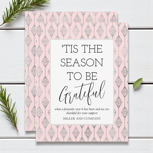 "Das ist die Jahreszeit, um dankbar für den Urlaub Mitteilungskarte (Von Creator hochgeladen)