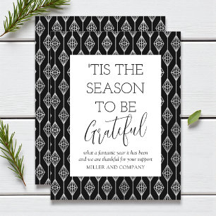 "Das ist die Jahreszeit, um dankbar für den Urlaub Mitteilungskarte