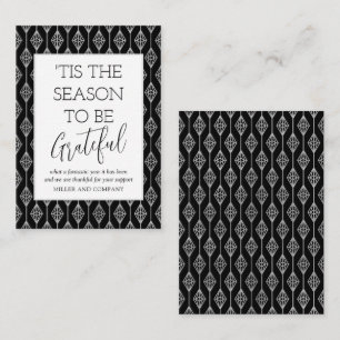 "Das ist die Jahreszeit, um dankbar für den Urlaub Mitteilungskarte