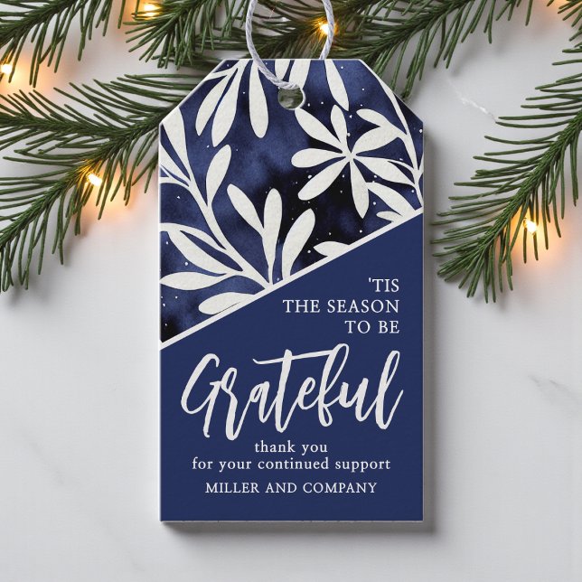 "Das ist die Jahreszeit, um dankbar Weihnachten in Geschenkanhänger (Von Creator hochgeladen)