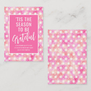 "Das ist die Jahreszeit, um dankbar Weihnachten in Mitteilungskarte