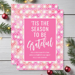 "Das ist die Jahreszeit, um dankbar Weihnachten in Mitteilungskarte