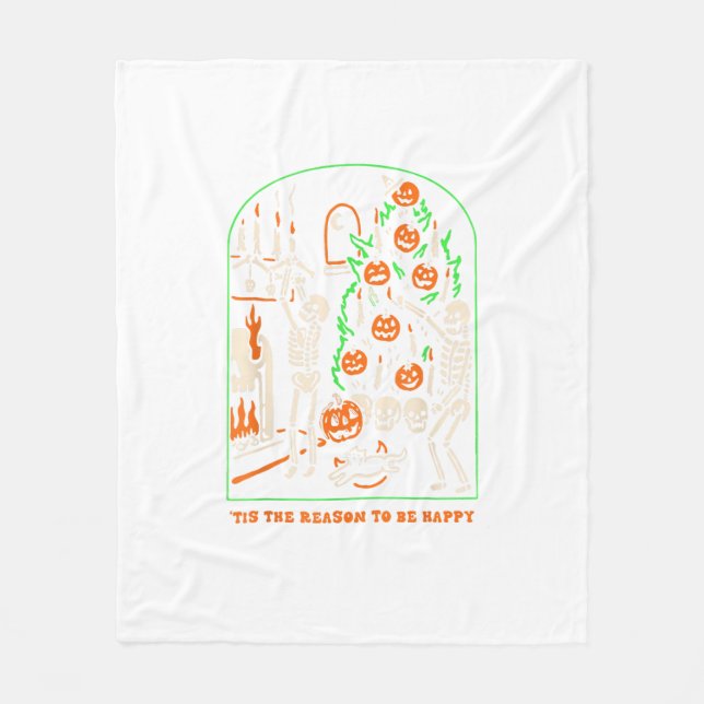 Das ist die Jahreszeit, um ein gruseliges Hallowee Fleecedecke (Vorderseite)
